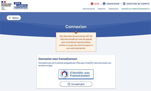  S’identifier avec FranceConnect 