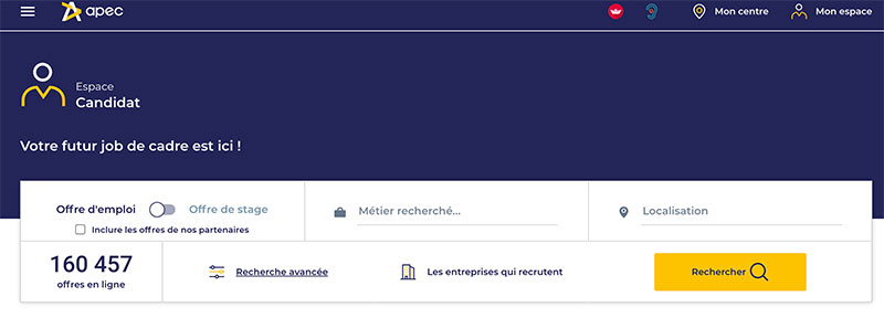 Site d'emploi : Apec
