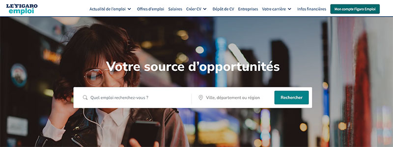 Site d'emploi : Le Figaro Emploi