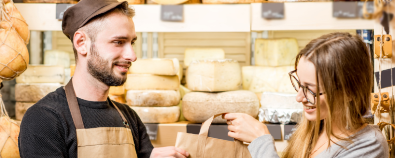 Vendeur en fromagerie