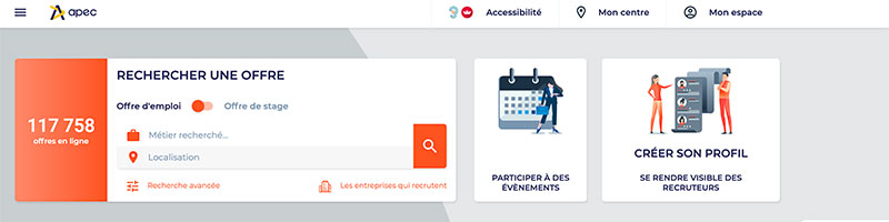 Site d'emploi : Apec