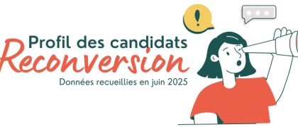 Infographie Profil des candidats à la reconversion - Juin 2025