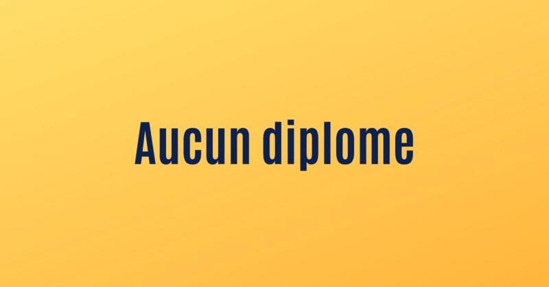 Métiers sans diplôme