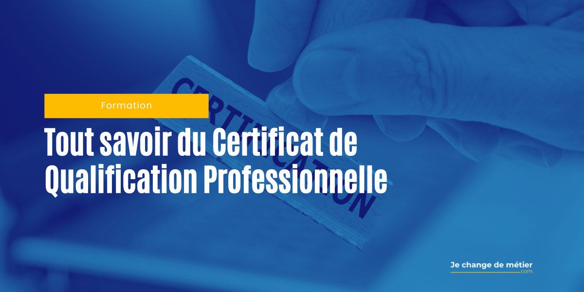 Certificat Qualification Professionnelle Cqp Atout Professionnel